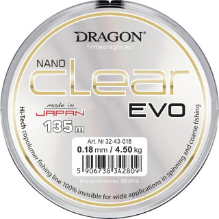 Żyłka Dragon Nanoclear EVO 0.08MM 1.10KG 30M PRZEZROCZYSTA 32-44-008