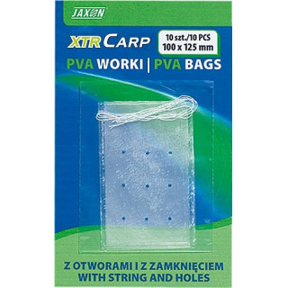 Worek Pva Jaxon ZE SZNURKIEM I OTWORAMI 100/125MM LC-PVA054