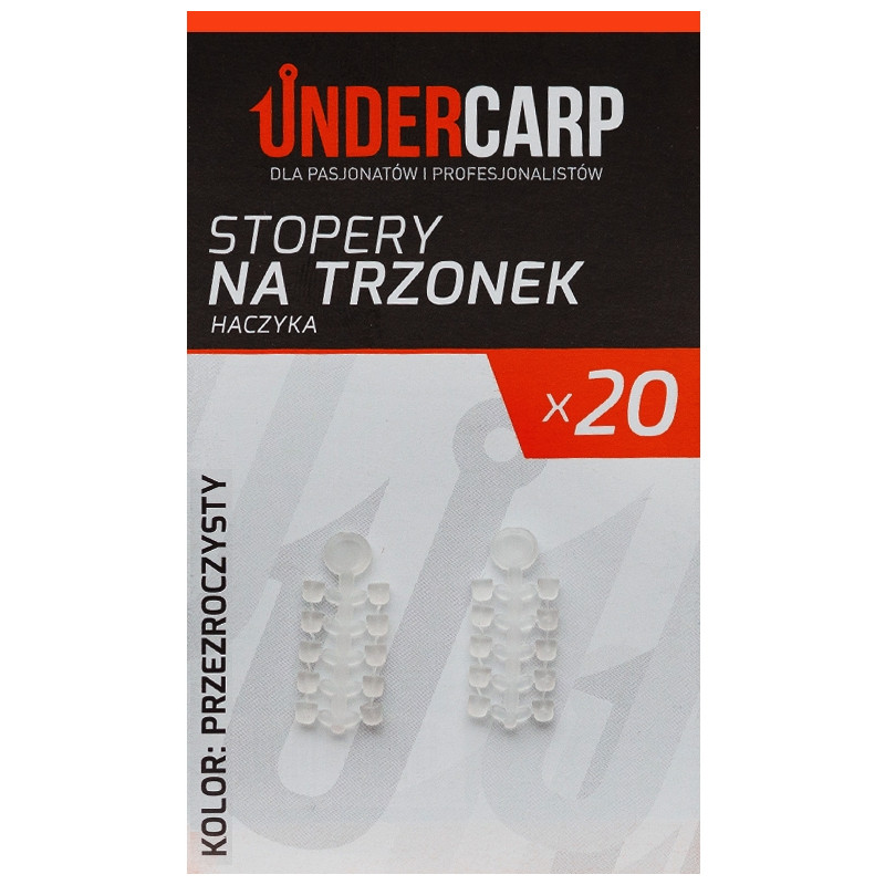 UnderCarp STOPERY na trzonek haczyka-przezroczysty UnderCarp STOPERY na trzonek haczyka-przezroczysty