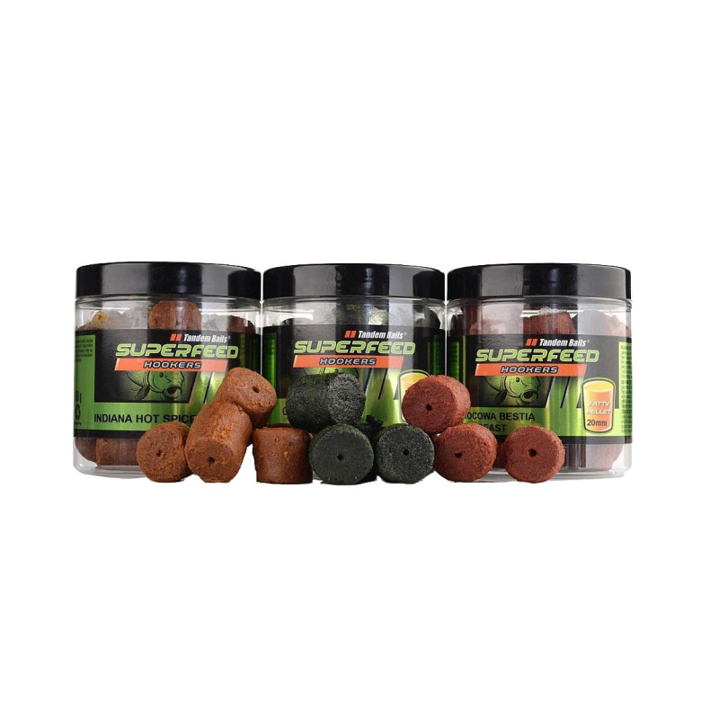 Superfeed Hook Fatty PELLET TANDEM BAITS 20MM/150G CHILI ROBIN RED 24455