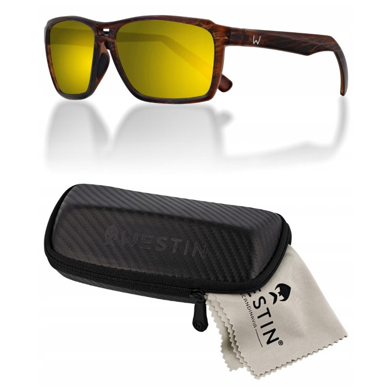 Westin okulary W6 Street 150 Matte Brown Stripe -LB Brown LM Yellow AR Green