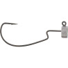 Westin OFFSET NED JIG HEAD #3/0 5G BLACK NICKEL 3PCS LEAD