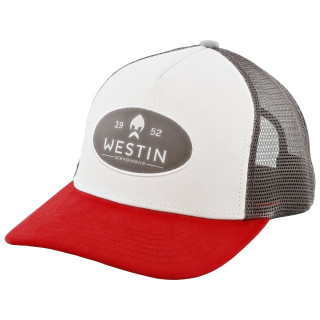 STATE CAP ONE SIZE SILVER GREY/RED