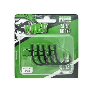 MADCAT A-STATIC SHAD HOOK 6X 7/0