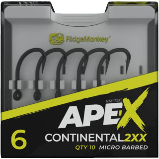 RidgeMonkey Ape-X Continental 2XX Barbed size 4