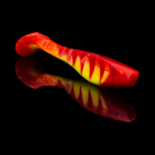 PRZYNĘTA RELAX KOPYTO 8 ORANGE-SILVER GLITTER RED SILK