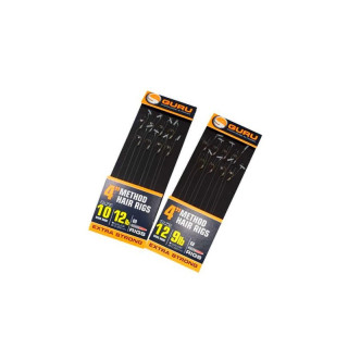 Przypony Guru Speedstop Ready Rigs / Hak 14 / bezzadziorowe / 4" - 10 cm / żyłka - ∅ 0,22 mm - 9 lb / 8 szt / *GR003*