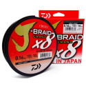 Plecionka Daiwa J-Braid GRAND X8 0.16MM 135M 10KG JASNO SZARY 12793-016 Plecionka Daiwa J-Braid GRAND X8 0.16MM 135M 10KG JASNO SZARY 12793-016
