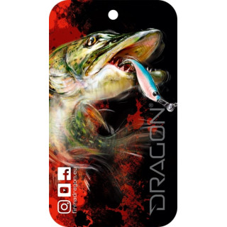 Zawieszka zapachowa DRAGON czarna Szczupak Vanilla