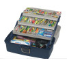 Plano 613306 LG 3 TRAY BOX BLUE / SILVER
