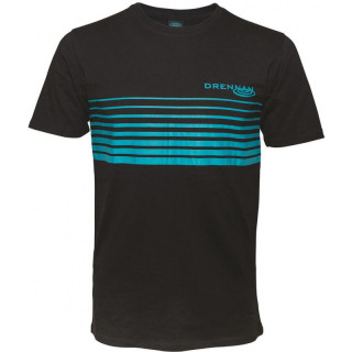 Drennan DR T-Shirt Black Aqua XL