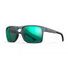 OKULARY WX FOUNDER Capt Pol Green Mirror Matte Graphite Fr