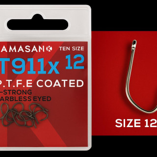 Haczyki Kamasan T911Ex PTFE roz.12