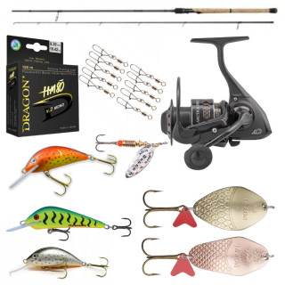 Zestaw spinningowy NA TROĆ...