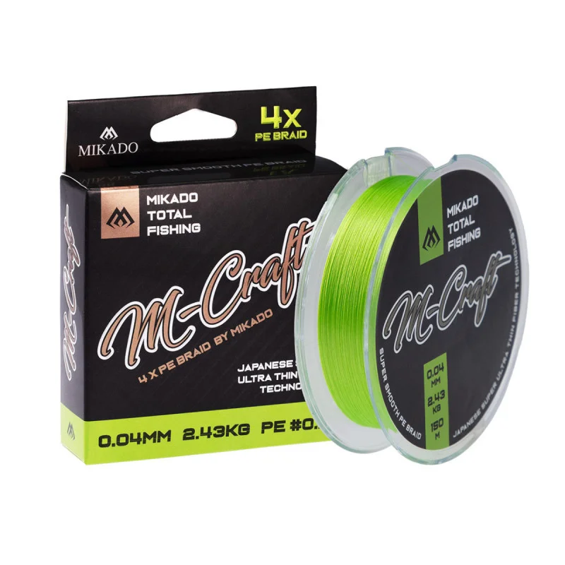 M-Craft Braid - 0.06mm/3.83kg/150m - FLUO