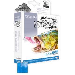 Żyłka DRAGON Millennium MTX-HP OKOŃ 0.161mm/3.88kg 150m niebieska