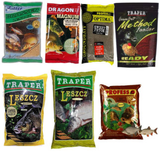 Zestaw zanęt na Leszcza