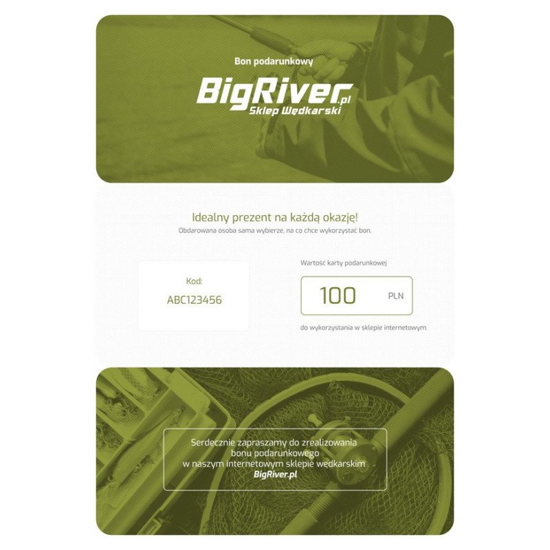 Elektroniczny bon podarunkowy na 50zł Elektroniczny bon podarunkowy na 50zł