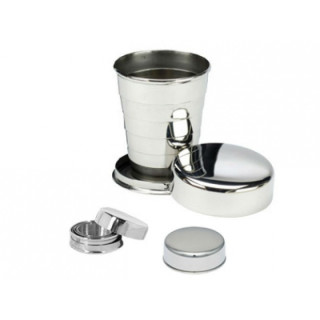 Metalowy składany kieliszek brelok