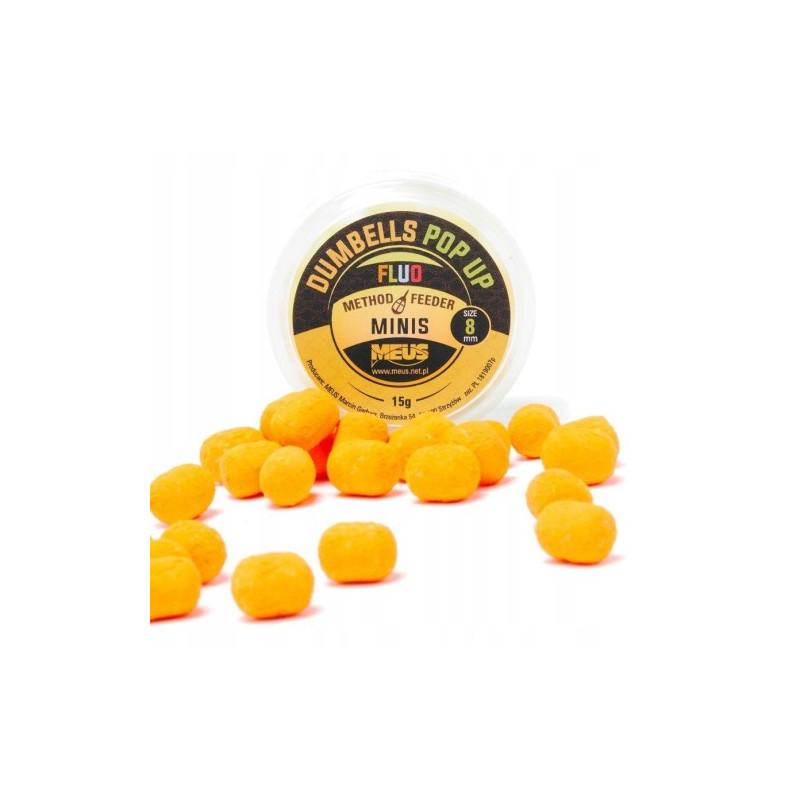 Meus Dumbells Fluo Pop Up 8mm Orzech Tygrysi MINIS
