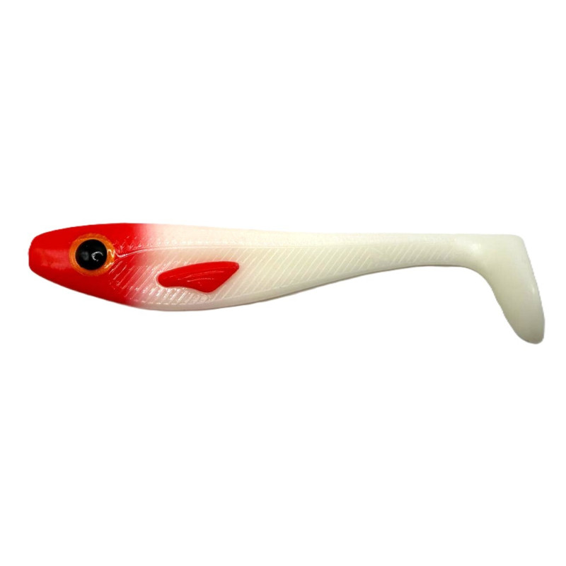 Great Fish Rocky slim soft bait red head 17cm