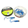 Great Fish GF1 Fish Scent Twister, Blue Pearl, 10pcs 49mm