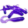 Great Fish GF1 Twister Soft Bait, Fish Scent, Light Purple, 10pcs, 49mm