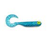 Great Fish GF1 Twister Soft Bait, Fish Scent, Glitter Blue, 10pcs, 49mm