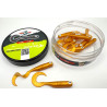 Great Fish GF1 twister soft bait, fish scent, gold, 10pcs x 0,9g., 49mm