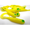 Great Fish GF1 twister soft bait, fish scent, yellow, 10pcs x 0,9g., 49mm