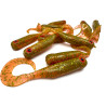 Great Fish GF1 Twister Soft Bait, Fish Scent, Green, 10pcs, 49mm