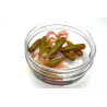 Great Fish GF1 Twister Soft Bait, Fish Scent, Green, 10pcs, 49mm