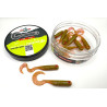 Great Fish GF1 Twister Soft Bait, Fish Scent, Green, 10pcs, 49mm