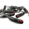 Great Fish GF1 Twister Soft Bait, Fish Scent, Glitter, 10pcs, 49mm