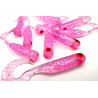 Great Fish GF1 Twister Soft Bait, Fish Scent, Pink, 10pcs
