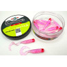 Great Fish GF1 Twister Soft Bait, Fish Scent, Pink, 10pcs