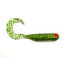 Great Fish GF1 Twister Soft Bait, Glitter Green, Fish Scent, 10pcs 49mm