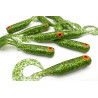 Great Fish GF1 Twister Soft Bait, Glitter Green, Fish Scent, 10pcs 49mm