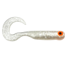 Great Fish GF1 Twister Soft Bait, Fish Scent, Silver Pearl, 10pcs