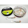 Great Fish GF1 Twister Soft Bait, Fish Scent, Silver Pearl, 10pcs