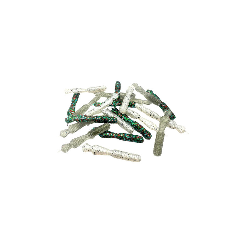 Great Fish GF2 BABY soft bait, shrimp scent, BABY 4, 21pcs 33mm