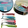 Great Fish GF1 soft bait, fish scent, multicolor II, 24pcs x 1g, 49mm