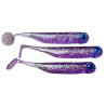 Great Fish GF1 Soft Bait, Fish Scent, Glitter Light Purple, 10pcs, 49mm