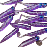 Great Fish GF1 Soft Bait, Fish Scent, Glitter Light Purple, 10pcs, 49mm