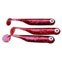Great Fish GF1 soft bait, fish scent, glitter red, 10pcs x 1g., 49mm Great Fish GF1 soft bait, fish scent, glitter red, 10pcs x 1g., 49mm