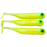 Great Fish GF1 soft bait, fish scent, yellow, 10pcs x 1g., 49mm