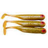 Great Fish GF1 soft bait, fish scent, motor oil green, 10pcs x 1g., 49mm
