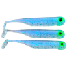 Great Fish GF1 soft bait, fish scent, ice blue, 10pcs x 1g., 49mm