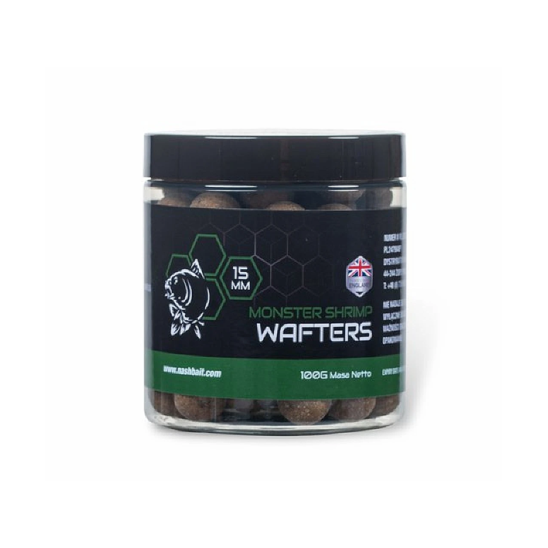 Nash Monster Shrimp Wafters 15mm 100g