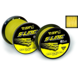 Black Cat Fi 0,38mm S-Line 250m 40kg,88lbs yellow
